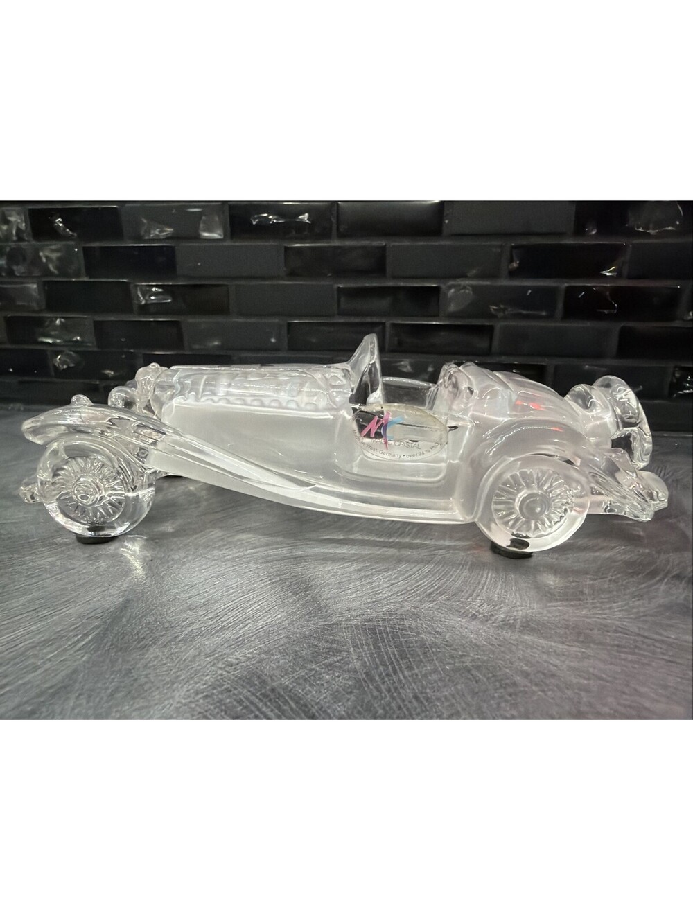 Vintage Magic Cristal Lead Crystal Roadster Car Figurine West Germany Label